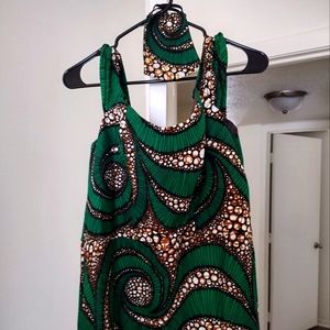 African Dress with Mask